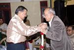 K.C. Thyagaraj thanking the Chief Guest A.J.Sadashiva for Inaugurating Prakash Café web site